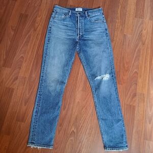 AGOLDE Distressed Slim Fit Denim Jeans Size 27 New